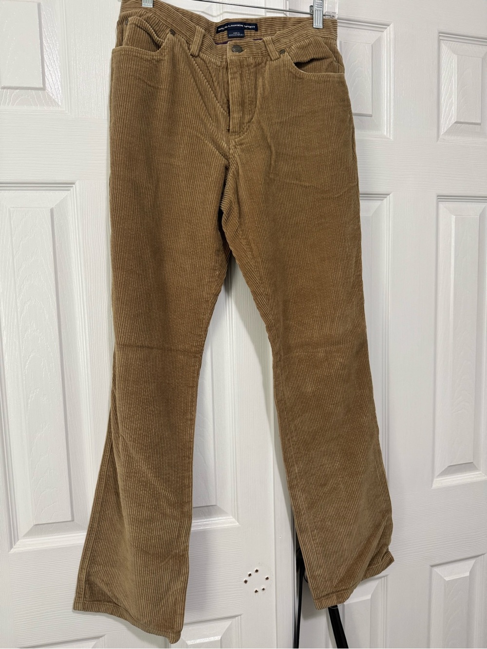 Ralph Lauren Women's Corduroy Boot Cut Pants in Camel